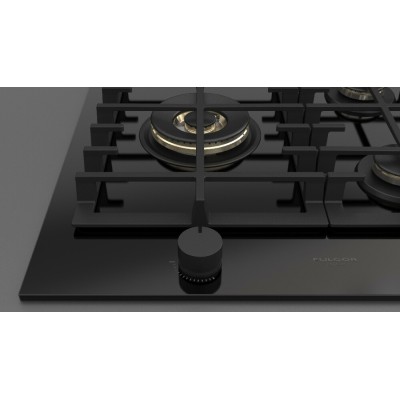 Fulgor fph 755 g sem bkg table de cuisson à gaz 75 cm verre noir