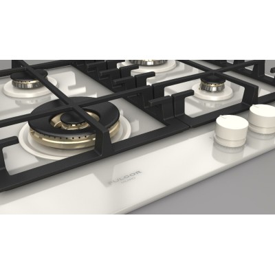 Fulgor fph 604 g wk whg gas hob 62 cm white glass