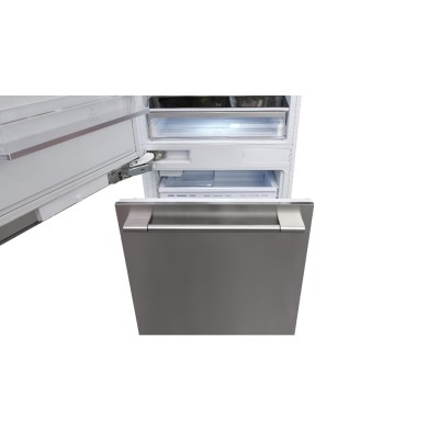 Fulgor fbcd 762 tnf edbl Einbaukühlschrank + Gefrierschrank 76 cm H 213 + Edelstahltüren