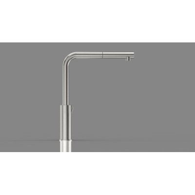 Fulgor fomt 600 x grifo de cocina monomando + ducha extraíble acero inoxidable