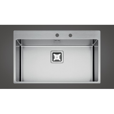 Fulgor p1b 8651 qa f-sf évier 1 bac à encastrer 86 cm acier inoxydable