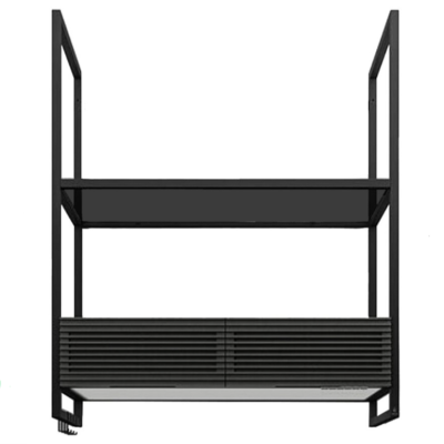 Elica Open swift wall hood + smoked glass shelf 80 cm