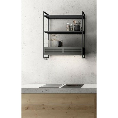 Elica Open swift wall hood + smoked glass shelf 80 cm