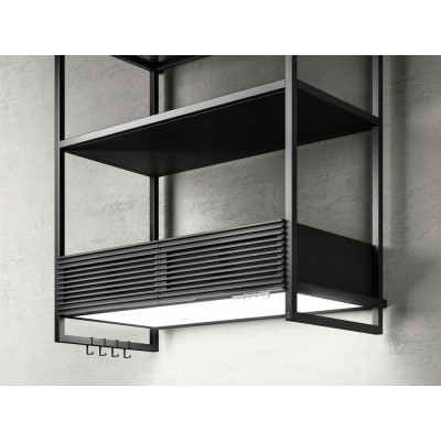 Elica Open swift wall hood + smoked glass shelf 80 cm