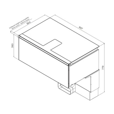 Elica Lhov forno con piano cottura cappa integrata da incasso 90 cm