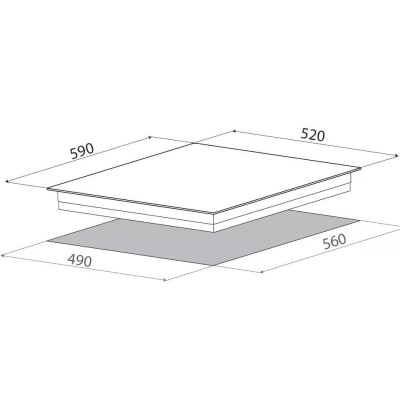 Płyta indukcyjna Elica prf0183894 ratio 603 60 cm czarna