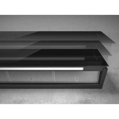 Elica Rules bl/f/60 wall hood 60 cm black glass