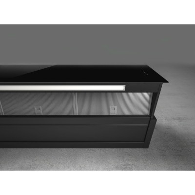Elica Rules bl/f/90 Wandhaube 90 cm schwarzes Glas