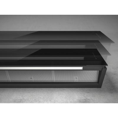Elica Rules dekt/f/60 Wandhaube 60 cm Gres Dekton Black Sirius