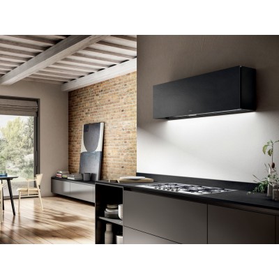 Elica Rules dekt/f/90 cappa parete 90 cm gres dekton nero sirius