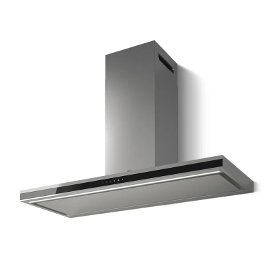 Elica Element ixbl/a/90 wall hood 90 cm stainless steel - black glass