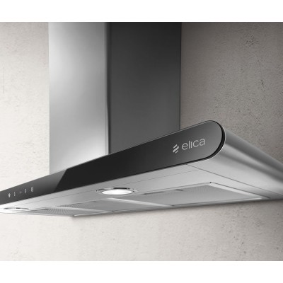Elica Galaxy blix/a/80 wall hood 80 cm stainless steel - black glass