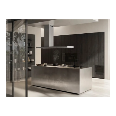 Elica Element Island ixbl/a/180 hotte îlot 180 cm acier inoxydable + verre noir