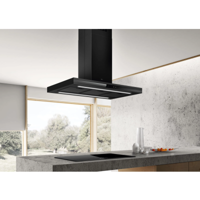 Elica Adéle isla campana isla 90 cm negro