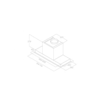 Elica Hidden Advance Plus Einbau-Unterschrankhaube 60 cm Edelstahl