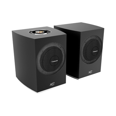 Cabasse rialto lifestyle coppia diffusori frontali wireless 3 Vie hi-fi nero