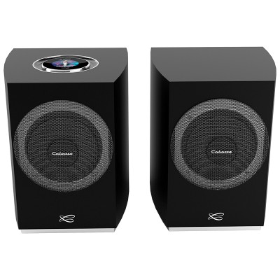 Cabasse rialto lifestyle paire d'enceintes avant hi-fi 3 voies sans fil, noir