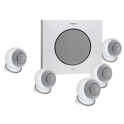 Cabasse Eole 4 5.1 System lifestyle Sistema Hi-Fi home cinema bianco