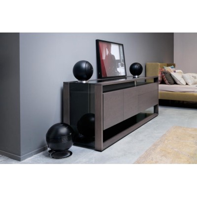 Cabasse Baltic 5 Sur Socle Diffuseur Enceinte Satellite Noir Mat