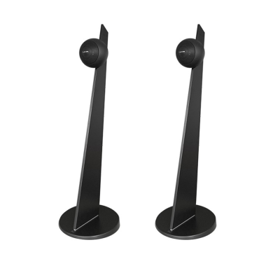 Cabasse iO3 On Pair Floor Stands for Main Front Speakers Black