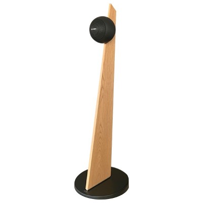 Cabasse iO3 On Stand Floorstanding Speaker Main Front Black - Wood