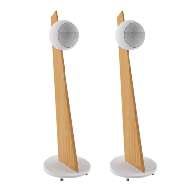 Cabasse Riga 2 On Stand Pair of Floorstanding Front Speakers Wood - White