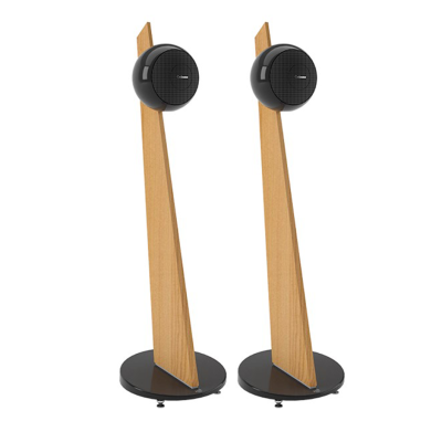 Cabasse Riga 2 On Stand Pair of Floorstanding Front Speakers Wood - Black