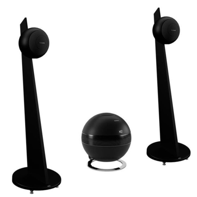 Cabasse System Riga 2 Pearl Sub Sistema Hi Fi estéreo 2.1 de suelo en negro