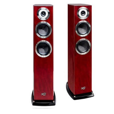 Cabasse Murano Alto pair of front speakers floor mahogany gloss