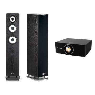 Cabasse Abyss + Java MC40 kompletny system hi-fi w kolorze czarnym