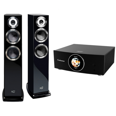 Kompletny system hi-fi Cabasse Abyss + Murano Alto w kolorze czarnym