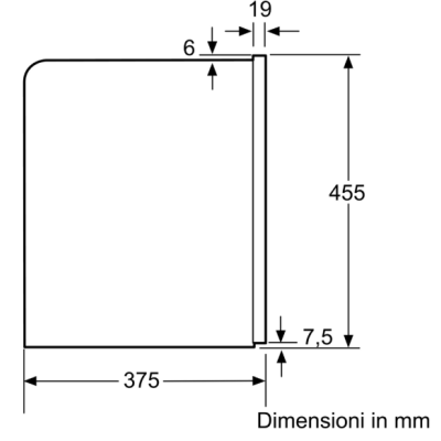 Bosch ctl636eb6 macchina da caffè da incasso h 45 cm nero