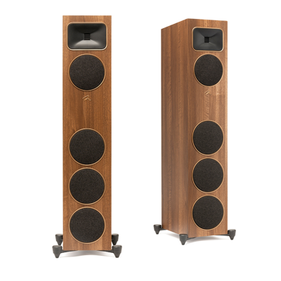 MartinLogan Foundation F1 paire d'enceintes avant sur pied en noyer