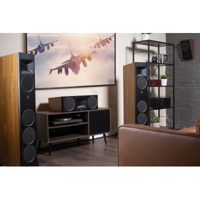 Par de altavoces de suelo delanteros MartinLogan Motion XT F200 en madera de nogal