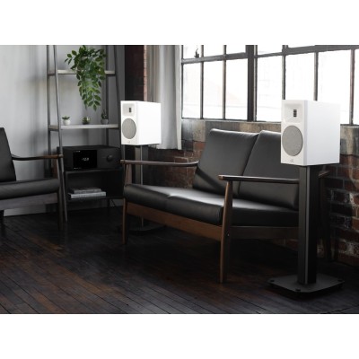 MartinLogan Motion B10 Paire d'enceintes sur pied blanches