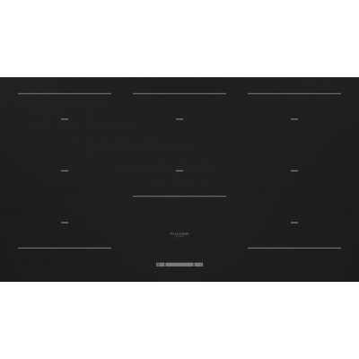 Fulgor fclh 9008 id wt bk induction hob 90 cm black glass ceramic