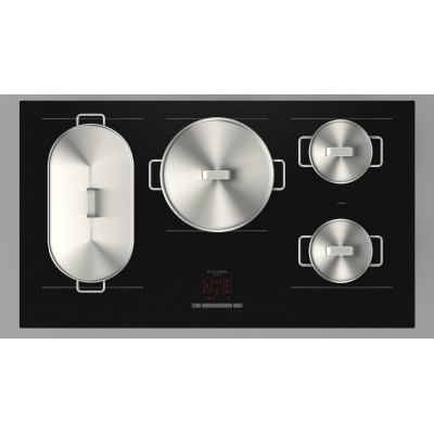 Fulgor fclh 9008 id wt bk induction hob 90 cm black glass ceramic