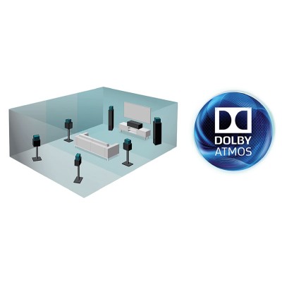 Para głośników dwudrożnych MartinLogan Motion AFX Atmos Surround, kolor czarny