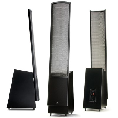 Altavoz electrostático híbrido negro brillante MartinLogan ElectroMotion ESL