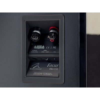 MartinLogan Focus ESL C18 Canal central de 3 vías negro brillante