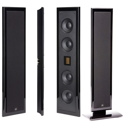 MartinLogan Motion SLM paire d'enceintes sur pied - mur noir