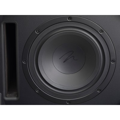 MartinLogan Dynamo 400 Aktiv-Subwoofer in mattschwarzem Bassreflex