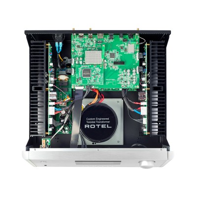 Rotel RAS-5000 Zintegrowany wzmacniacz stereo z odtwarzaczem sieciowym, srebrny
