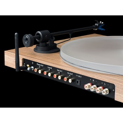 Pro-Ject Juke Box S2, gramofon typu „wszystko w jednym” z wzmacniaczem, orzech włoski