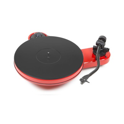 Pro-Ject RPM 3 Carbon 2M Silver Turntable Red Lacquer