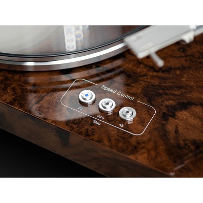 Platine vinyle Pro-Ject Signature 10 en ronce de noyer brillant