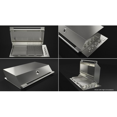 Fulgor FOBQ 1000 GX profesjonalny grill gazowy do zabudowy 105 cm ze stali nierdzewnej