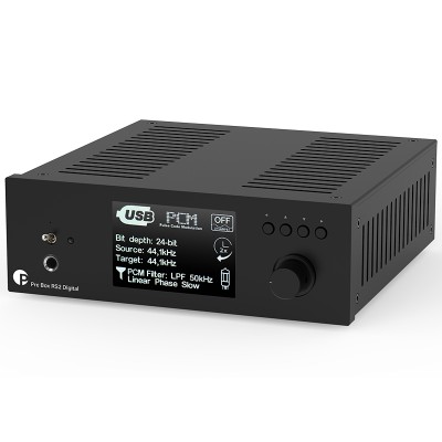 Pro-Ject Pre Box RS2 Preamplificador digital Convertidor D/A Negro