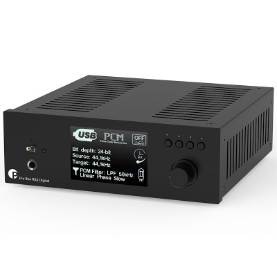 <p><strong>Pro-Ject Pre Box RS2 Digital nero Preamplificatore di riferimento dual mono con sezione DAC interna</strong></p>
<p>