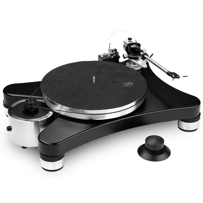 Tocadiscos Vpi Scout 21 negro mate con transmisión por correa